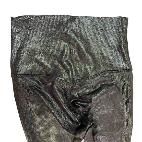 Lululemon Align HR Pant 28" Blue Shine Size 2 High Rise Leggings Metallic - Picture 4 of 11